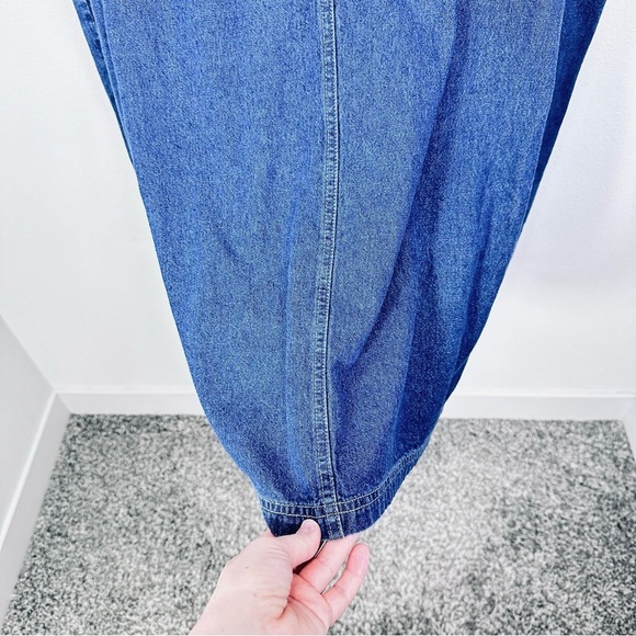 Vintage Expressions Plus Size Denim Jean Sleeveless Button Down Dress Size 3X - Picture 10 of 12